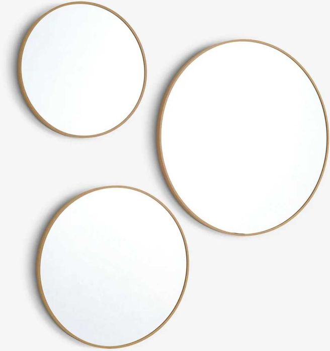 3 Espelhos JYSK novos cor carvalho natural