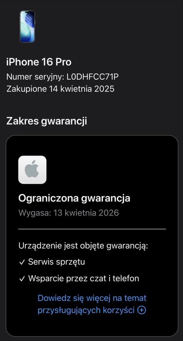  iPhone 16 Pro 128GB - 99% kondycji, PRAWIE NOWY NA GWARANCJI!!