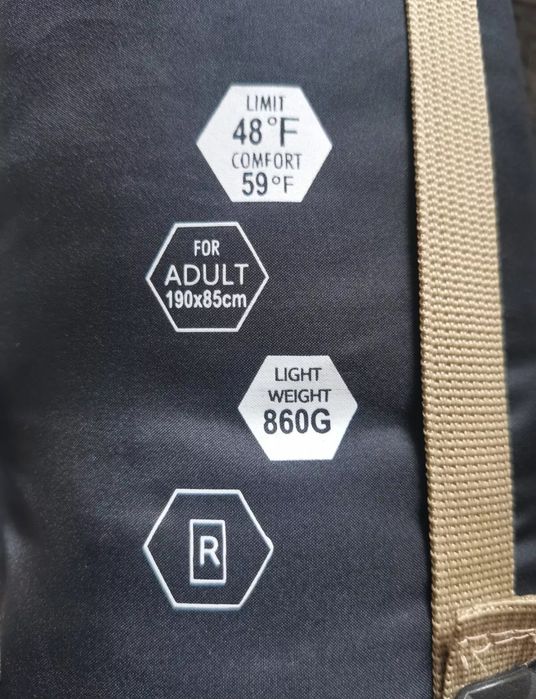 Lekki Śpiwór koc Ohuhu 3 sezonowy  188 cm x 84 cm