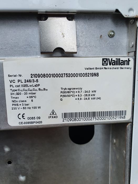 Vaillant Eco TEC Plus VC PL 246 części zamienne i oprzyrządowanie