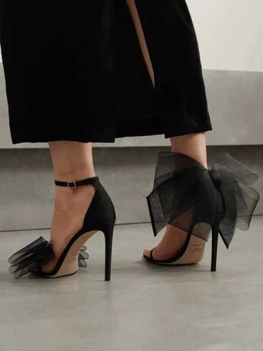 Luxury Jimmy| sandały | kokardy | black | 38
