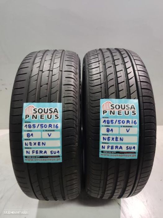 2 pneus semi novos 185-50r16 nexen - oferta dos portes