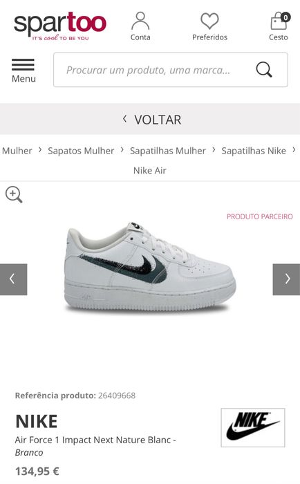 Tenis Nike Air Force 1 Impact - 35.5