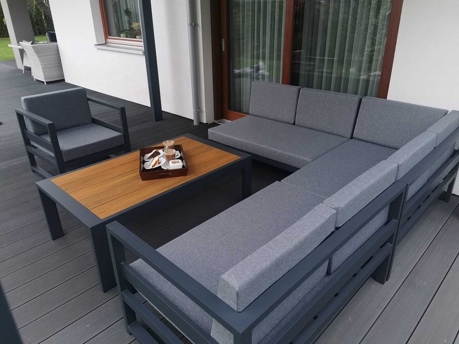 Producent Meble modułowe ogrodowe narożnik na taras aluminium 100% produkt PL + wysyłka gratis