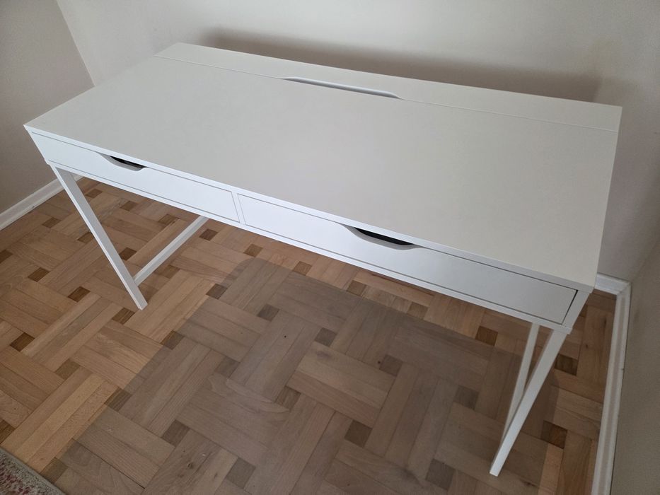 ALEX Biurko, biały, 132x58 cm