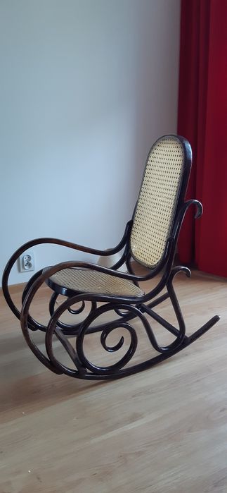 Fotel bujany brąz-  mały