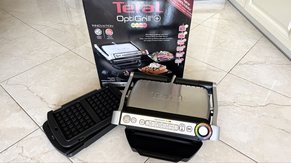 Гриль-барбекю електричний Tefal OptiGrill+