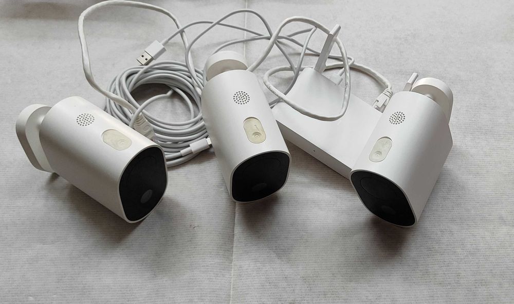 Conjunto 3 Câmaras de Vigilância com bateria XIAOMI Mi Wifi Outdoor 1080p com Receptor