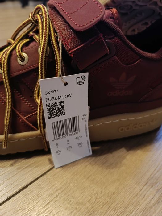 Adidas Forum 84 Low GX7077 bordowe/ burgund rozmiar 43 1/3