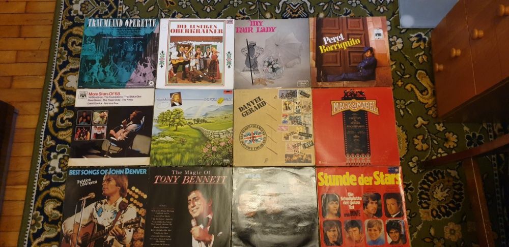 Zbiór wielu płyt winyl winylowych 12 sztuk