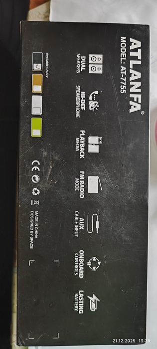 Продам ,, ATLANFA,, блютуз колонку