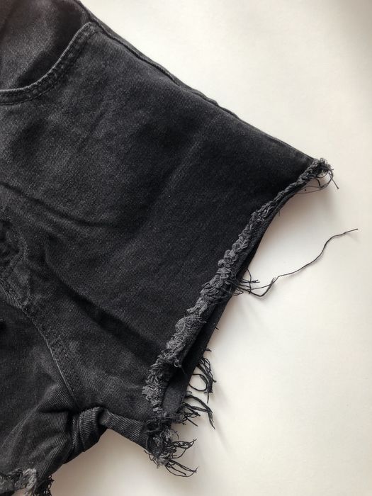 Шорти жіночі джинсові з ремінцем la collection чорні