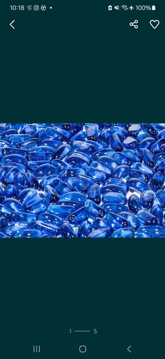 Szklane kamienie po 1kg ogród, akwarium, dekoracja