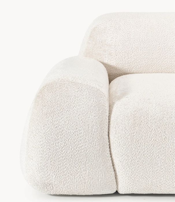 Sofa modułowa Teddy-Bouclé Wolke (3-osobowa)