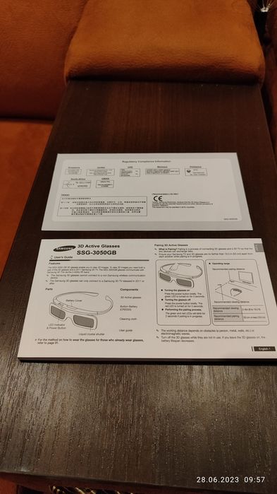 Активные 3D очки Samsung SSG-3050GB | Active 3D glasses SSG-3050GB