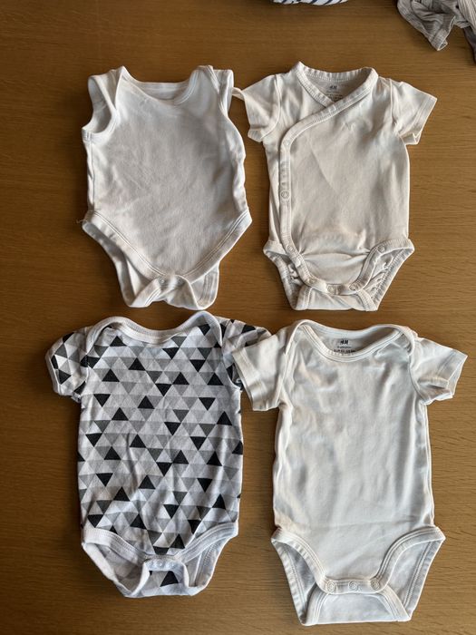 Body niemowlęce 4 szt. H&M / Emily Oliver r. 62