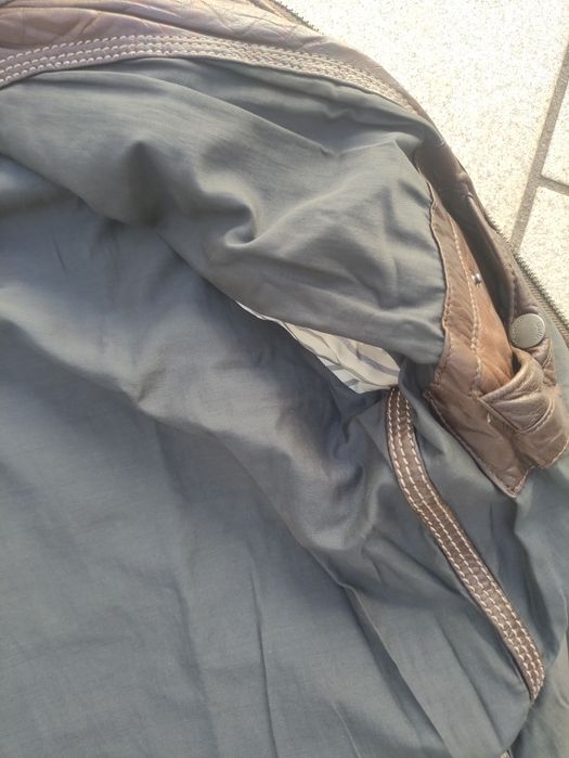 Casaco de pele castanha