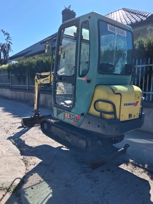 Minikoparka Yanmar B15 2002 oryginal