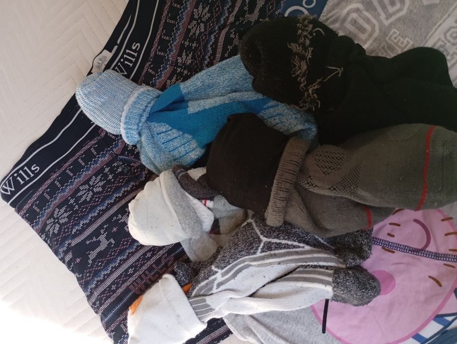 Bokserki męskie M dwie pary i skarpety 5par