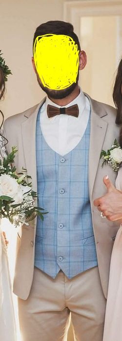 Garnitur ślubny jasny w stylu Boho