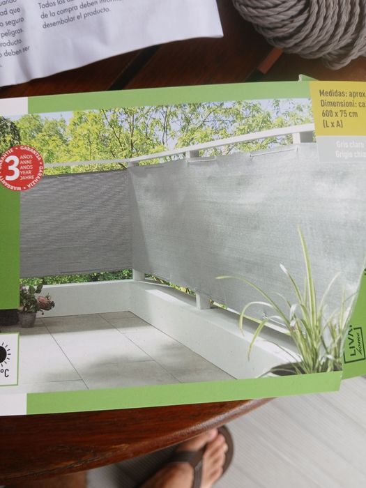 2 x Vedação ocultação varanda quintal