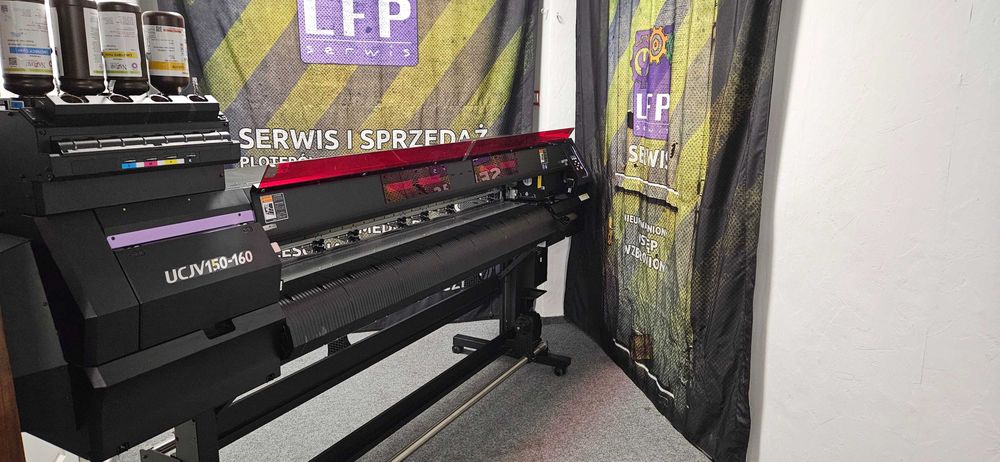 Ploter Mimaki UCJV 150-160 UV LED druk i cięcie, niski przebieg,12m gw