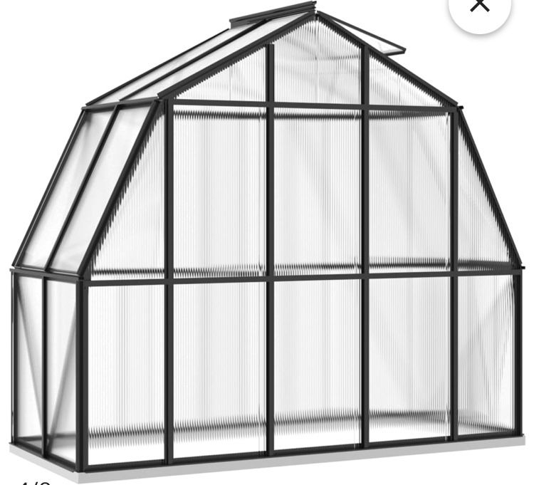 Szklarnia z ramą podstawy aluminium 3,3m2 NOWA