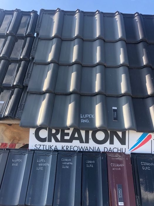 Dachówka Simpla antracyt ang. czarny mat Creaton płaska Ceramiczna