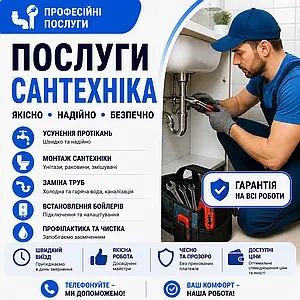 Послуги сантехніка