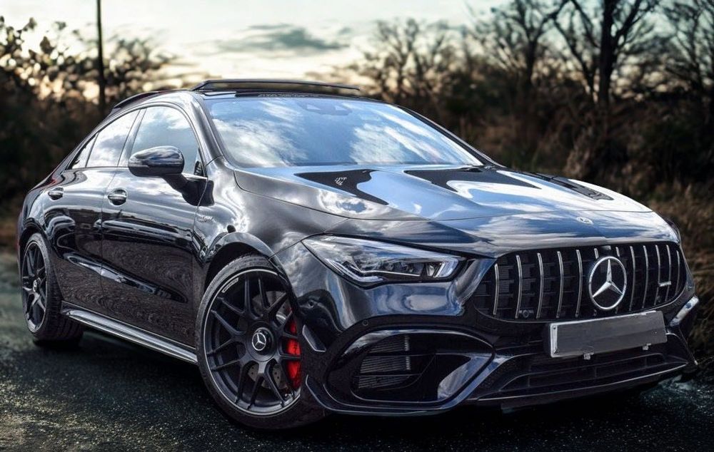 Mercedes CLA 45S 421 hp wynajem rent car sportowe luxury wlkp