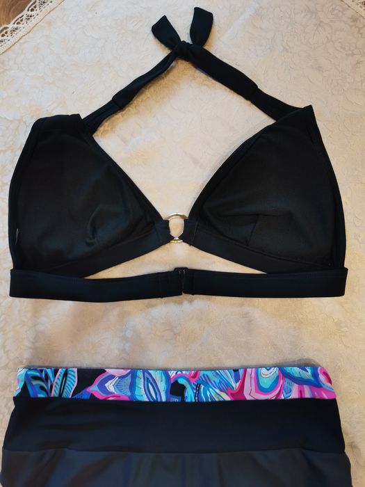 Kostium kąpielowy dwuczęściowy Butik rozm M, majtki wysoki stan