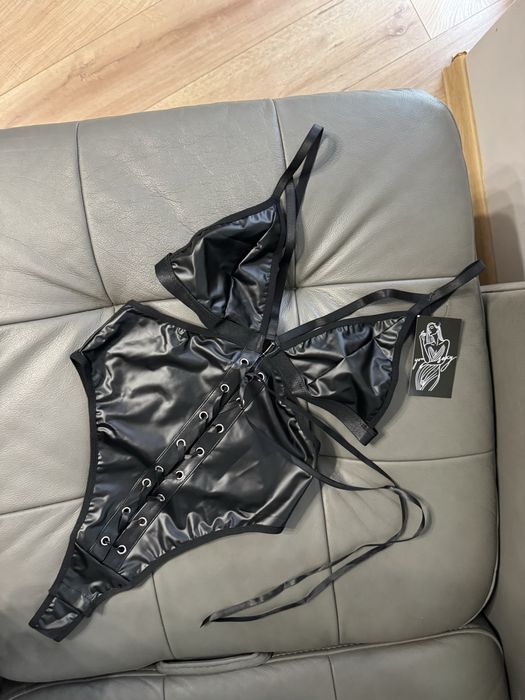 Seksowne body skórzane lateksowe bielizna erotyczna s walentynki