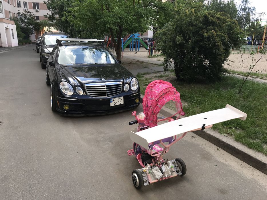 Трёхколёсный детский велосипед коляска с мотором не для детей