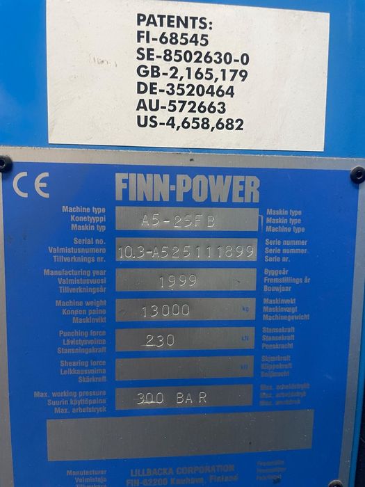 Puncionadora, punçonadora Fiin Power