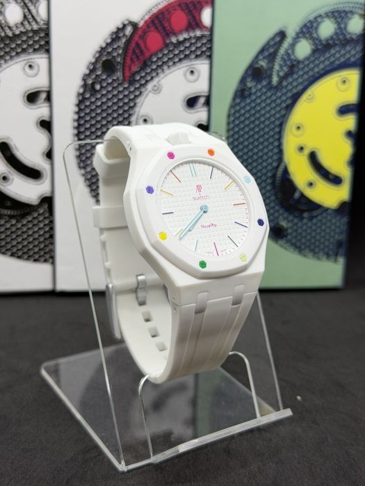 Механічний годинник Audemars Piguet ×Swatch Royal Pop Huit Blanc