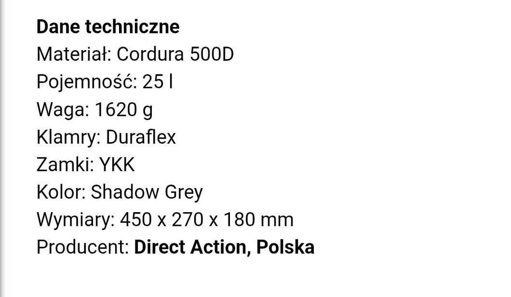 Plecak taktyczny 25 litrów