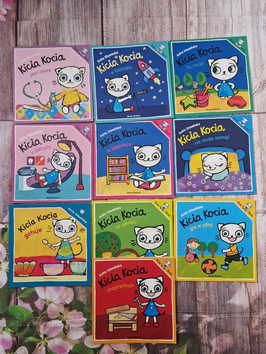 10 sztuk książek Kicia Kocia