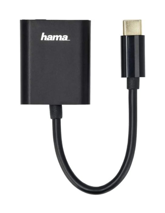 Adaptador de áudio/carregamento USB-C 2 em 1 da Hama