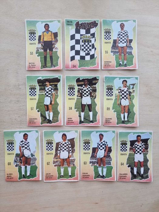 Cromos da equipa de futebol do Boavista
