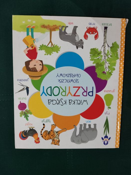 Książka wielką księga przyrody słowniczek obrazkowy