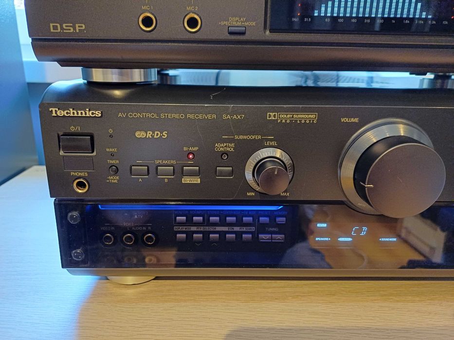 Amplituner Technics SA-AX7 + oryginalny pilot