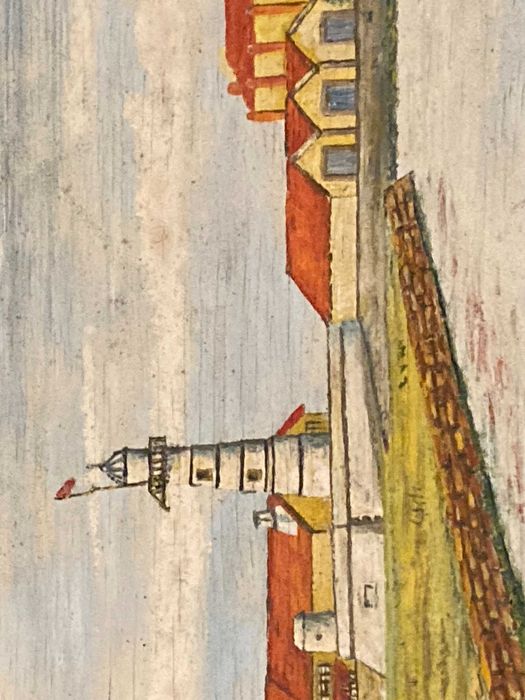 Quadro pintado à mão do "Forte da Barra"