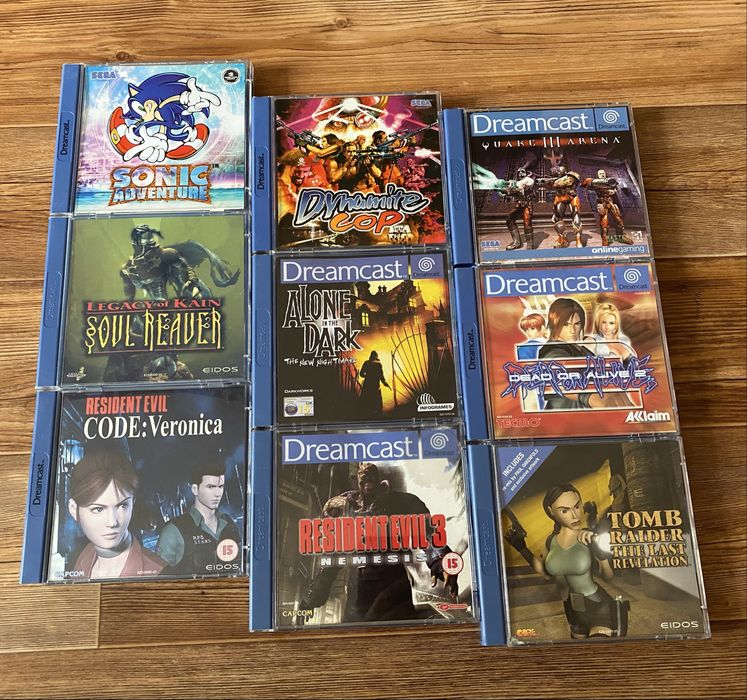 Sega Dreamcast: Resident Evil, Alone in the Dark, Sonic Adventure, UFC