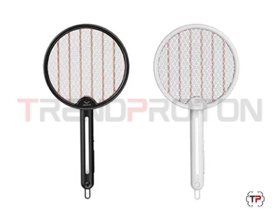 Raquete Mata-Insetos Dobrável Recarregável