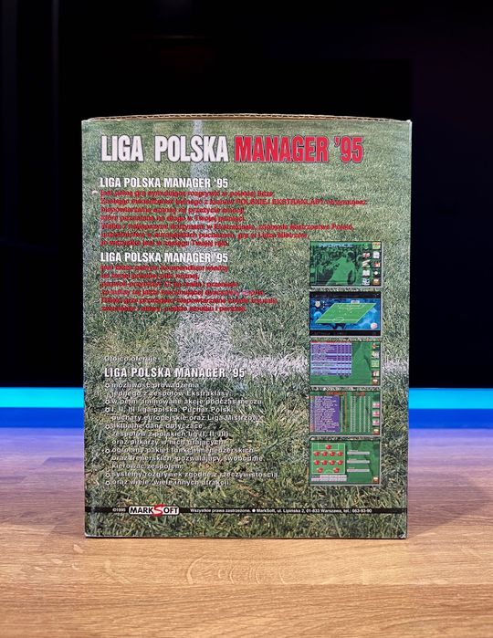 Liga Polska Manager 95 (PC PL 1995) BIG BOX polskie premierowe wydanie