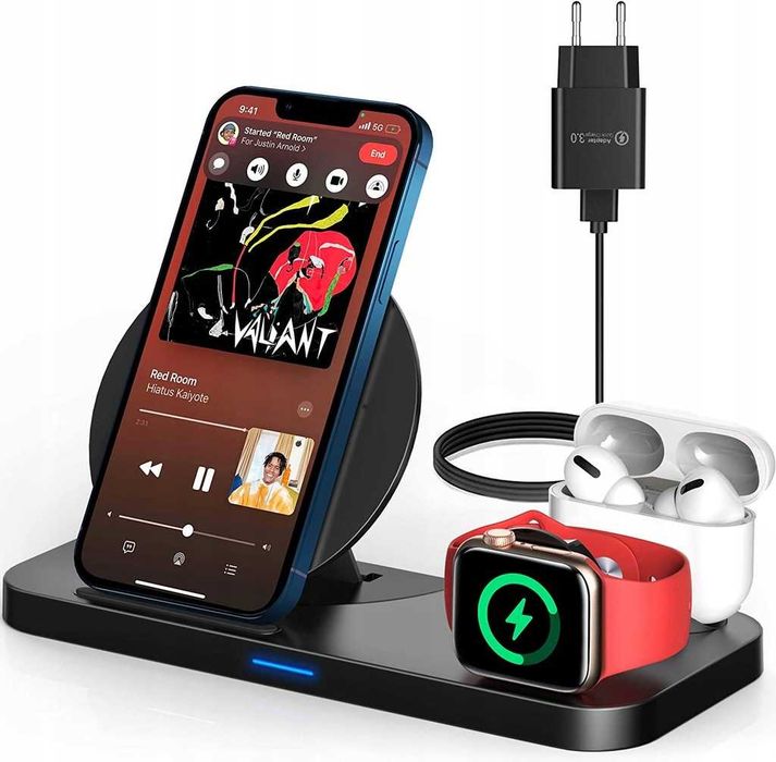 Ładowarka indukcyjna KKM 10W Apple Watch i AirPods [2478]