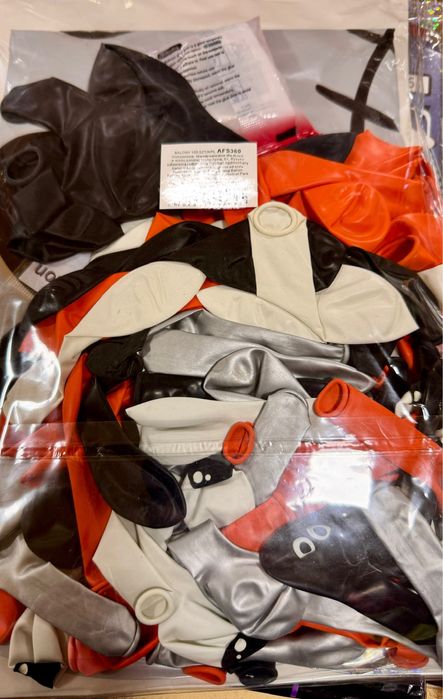 Duzy zestaw balonow Hallowen 3+