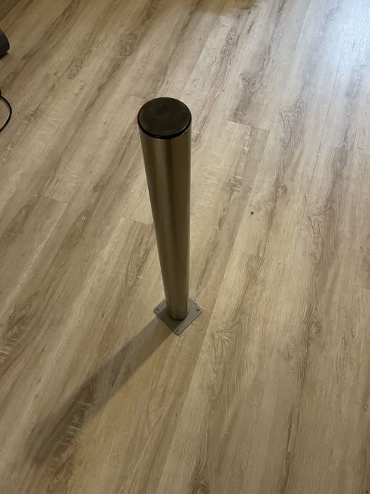 2 Pés reguláveis para mesa aço cromado Ø6 cm 70-110 cm