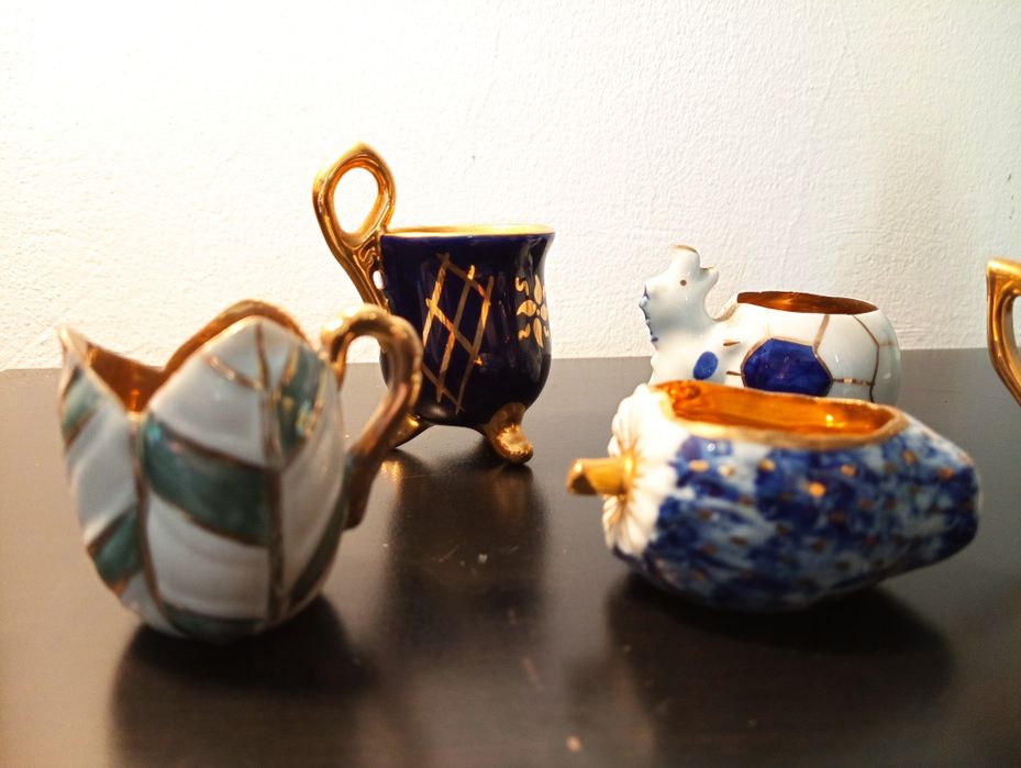 7 miniaturas porcelana	antigas mas em excelente estado