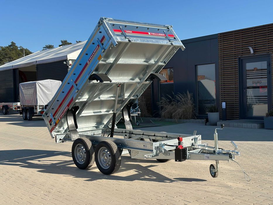 Przyczepka wywrotka TEMARED TIPPER 2515 S 253 x 152 cm DMC 750 kg kiper stalowa podłoga kat. B DOSTAWA | RATY | GOTOWA DO REJESTRACJI